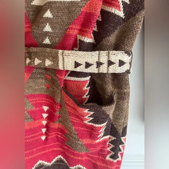 Lauren Ralph Lauren Red and Brown Patterned Cardigan - Picture 8 of 16
